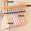 Punch Free Wooden Hats Hanger 8/12 Clips Clothes Drying Rack Wall Mounted Hat Holder  for Home