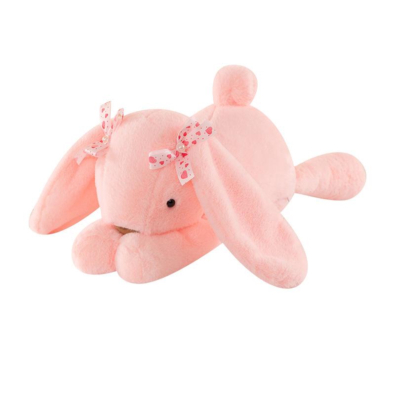 New Rabbit Fur Soothing Rabbit Plush Toy Doll Boy and Girl Doll Cute Internet Celebrity Big Ears =