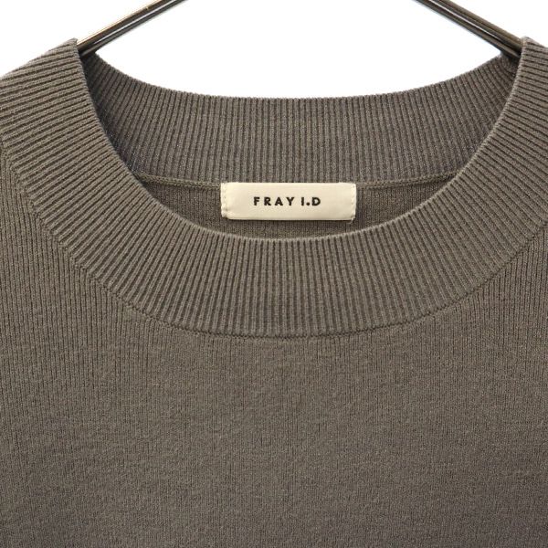 FRAY I.D Long sleeve Sheer knit F gray Cut Women Used