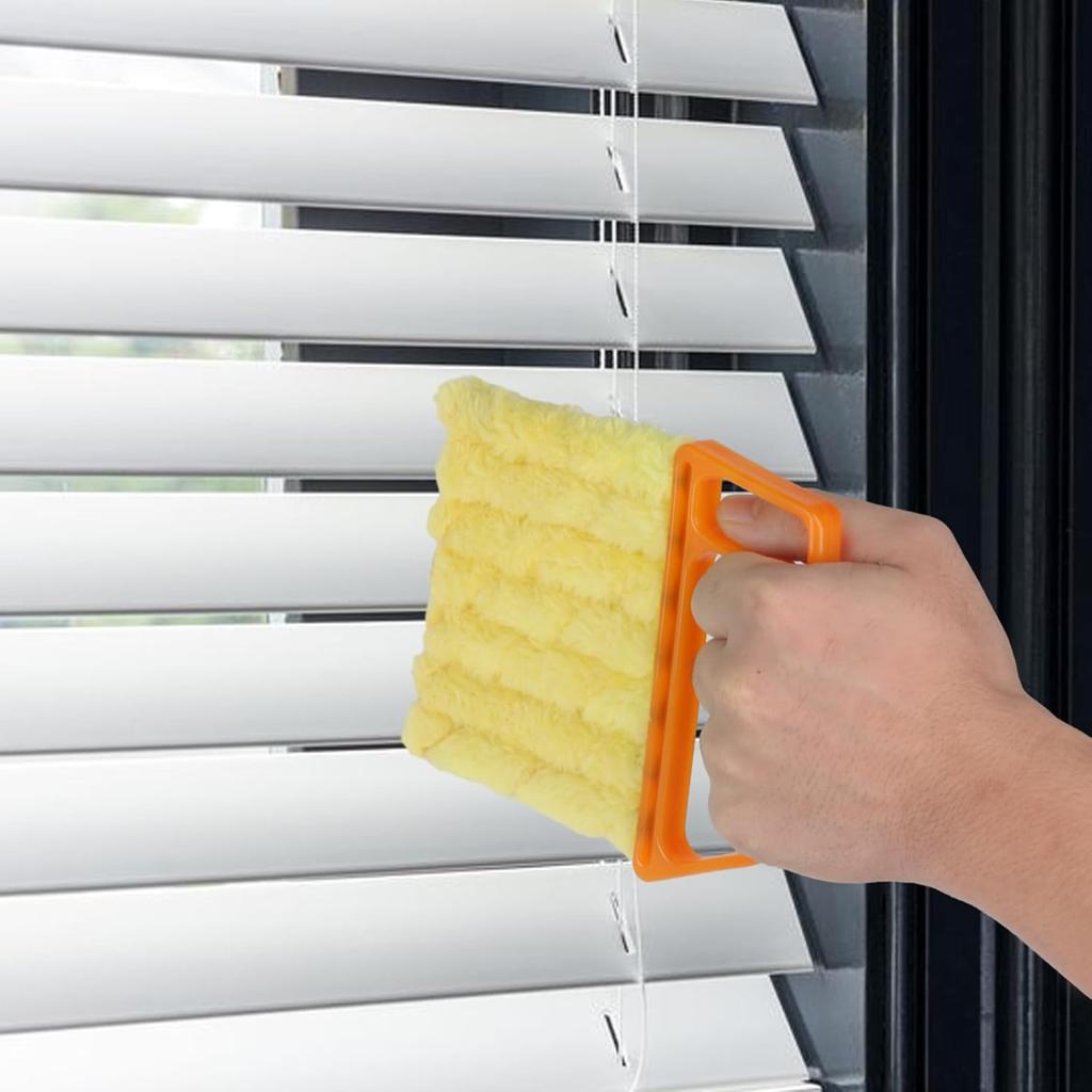 10-Pack Window Blind Cleaner Set: Includes 1× 7-Finger Detail Brush, 1× Shutter Cleaning Brush, And Replacement Heads. Efficient For Blinds, Vents,
