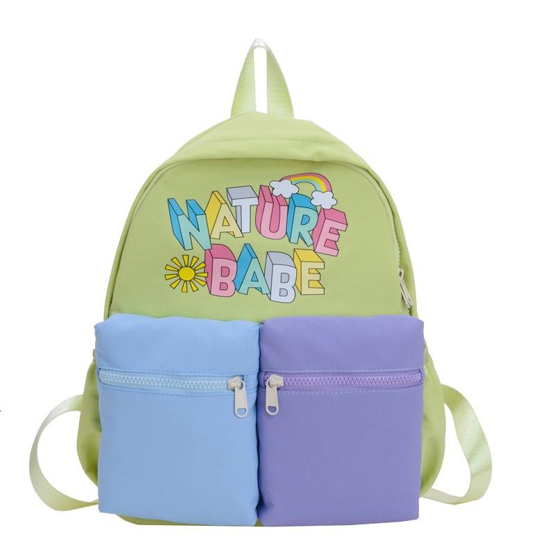 Kids Cartoon Backpack With Nylon Material For Preschool And School Use