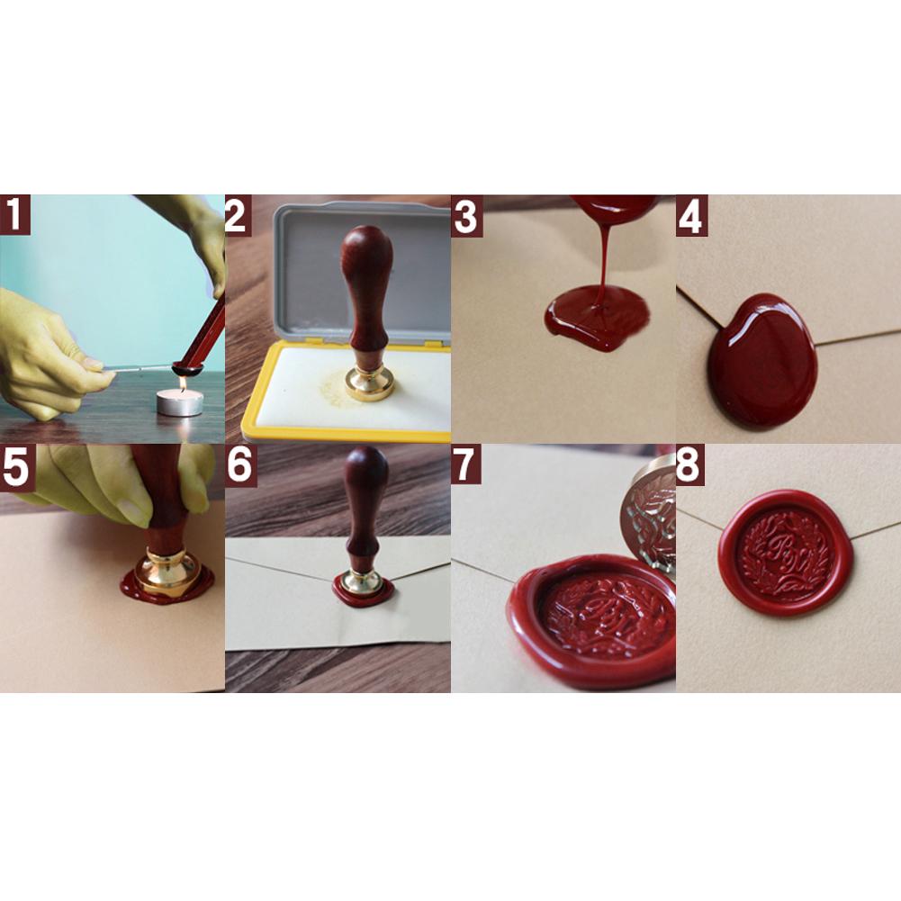 Retro Wood Stamp Classic Sealing Wax Seal Vintage DIY Stamp Gift Post Decor