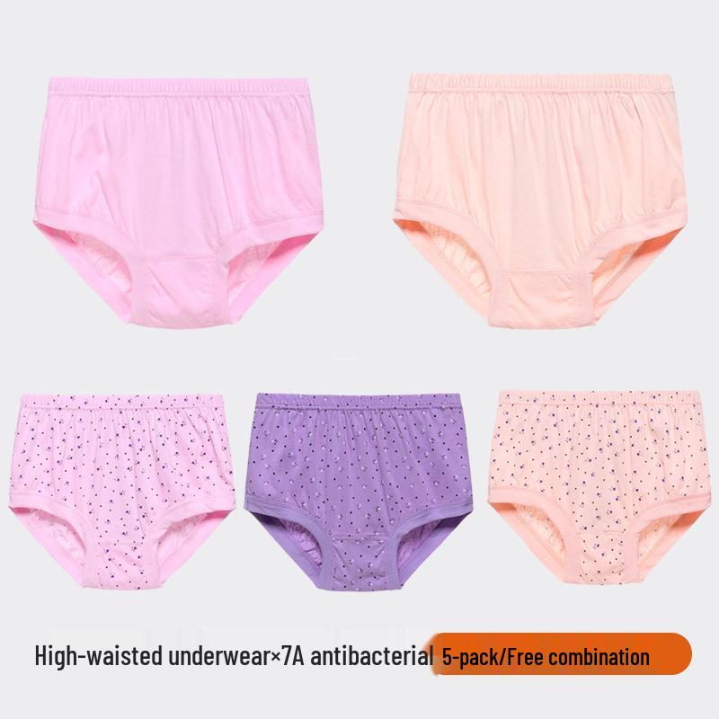 Mom's Pure Cotton High-Waist Underwear for Middle-Aged & Elderly - Unisex, Large Size, Comfortable Fit