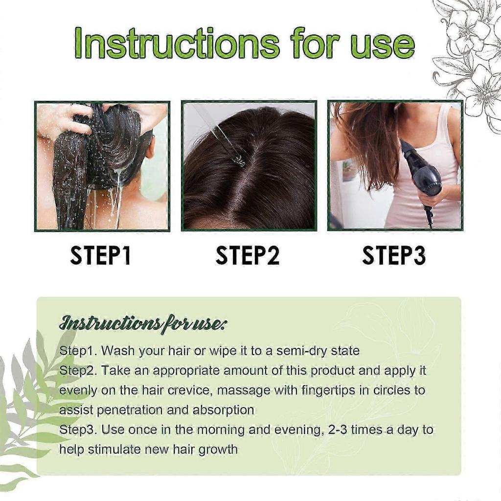 Revitalizing Hair Essential Oil with Ginseng & Peppermint  Strengthen, Thicken & Nourish Hair Naturally  Promotes Healthy Growth, Soft, Shiny, Fuller