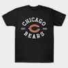 Men Black Print T-shirt Chicago Bears No-Cut Transfer Paper Print Cotton Tshirt