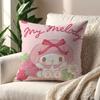 My MMelody Kawaii cushion cover For Pillow Printing Sofa Decoration Home Car Room Coffee Shop Office Nordic Simplicity