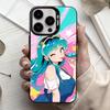 U-Urusei Yatsura L-Lum Mobile Phone Case For iPhone17,16,15,14,13,12,11 Plus,Pro Max Black Candy Silver Plated Cover