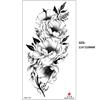 Emmy Black Series Butterfly Rose Flower Tattoo Sticker Set Water Transfer Paper