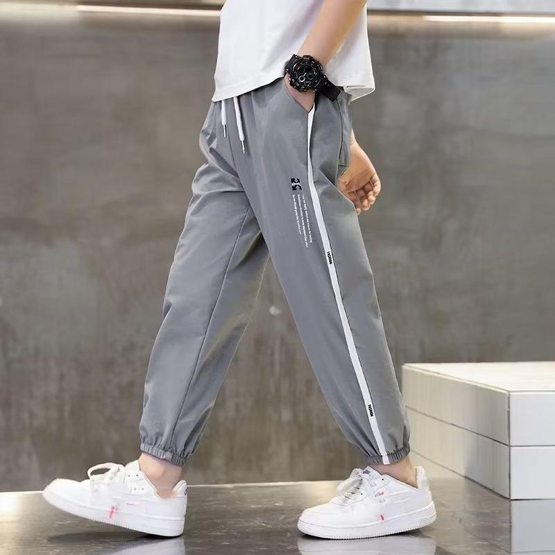 Boys Student Pants Loose Sweatpants Breathable Casual Pants Loose Comfortable Pants