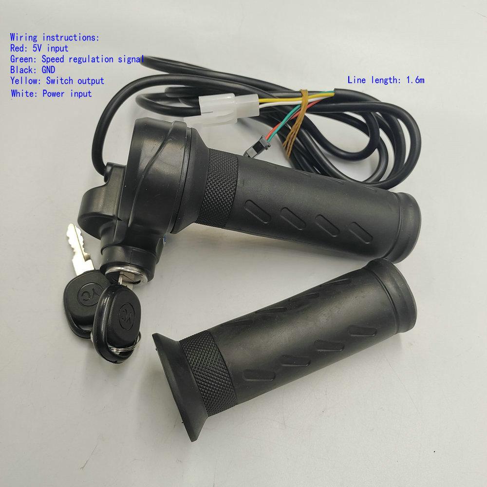 C026 Speed Regulating Handle Electric Bicycle Refitted THROTTLE Mountain Bike GRIPS With Lock and Key