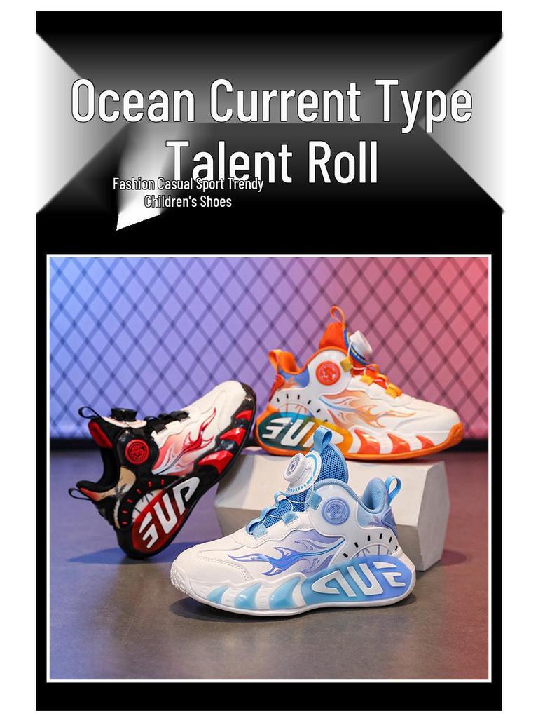 Tênis de Couro Respirável Estilo 2025 para Meninas - Basquete e Corrida