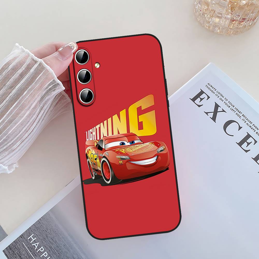 Coque de téléphone Cars L-Lightning M-McQueen Pour Samsung Galaxy S21 S22 S23 S24ULTRA S25ULTRA FE Ultra Plus5G A52S S26 Housse Souple S24