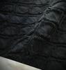 Fringe Diamond Denim Handmade Denim Thin Cotton Denim 1m Fabric, Remnants, Fabric, (Perfect Black)