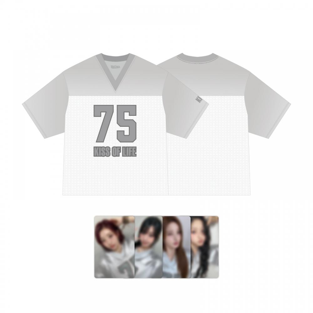 

Kiss Of Life 04 Uniform T shirT Seoul Encore Official Md 2.Lsize