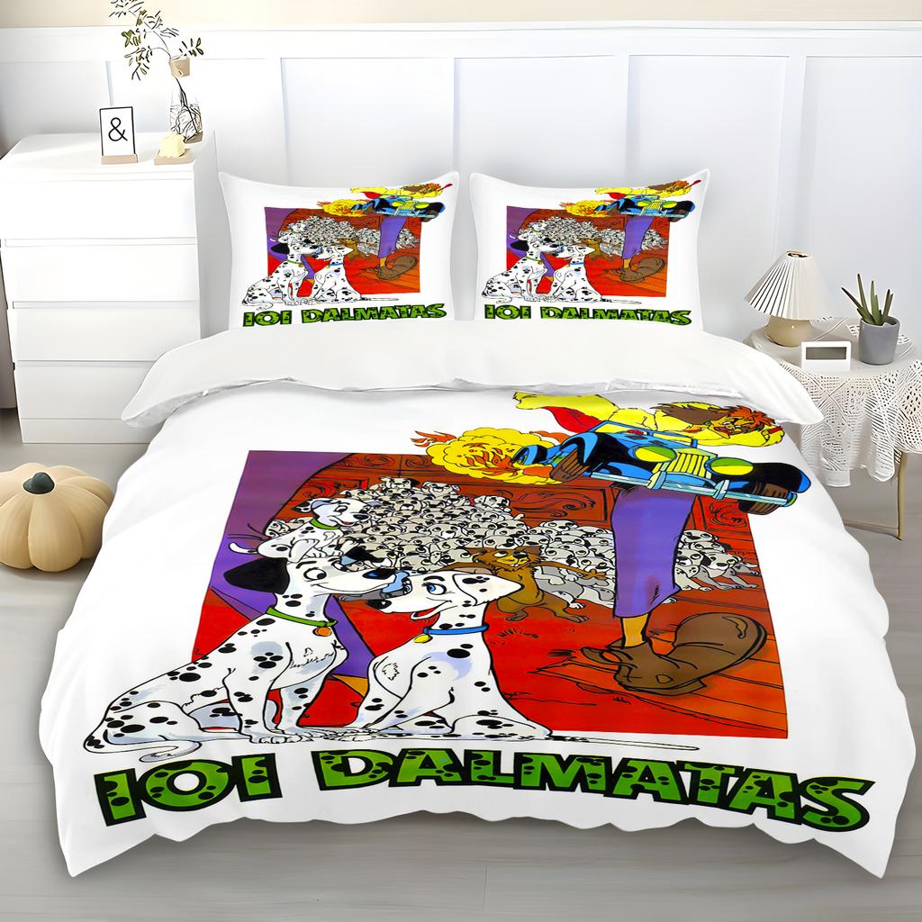 Cartoon Duvet Cover 101 DALMATAS Anime Cruella Duvet Printed Comforter, 100% Polyester, Warmth Bedding, Warm , Quilt Cover