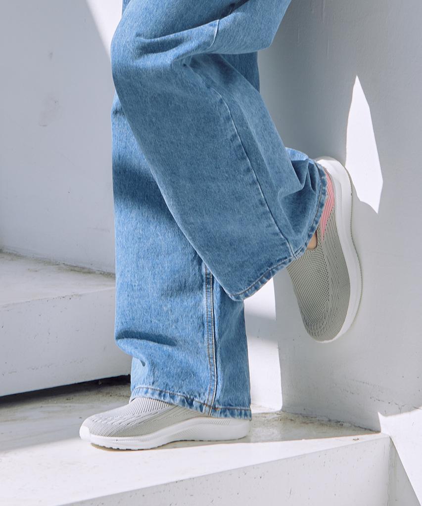 Proworldcup Pwx 68974 Nice Up Slip-Ins Slip-On Gray Baroin Shoes