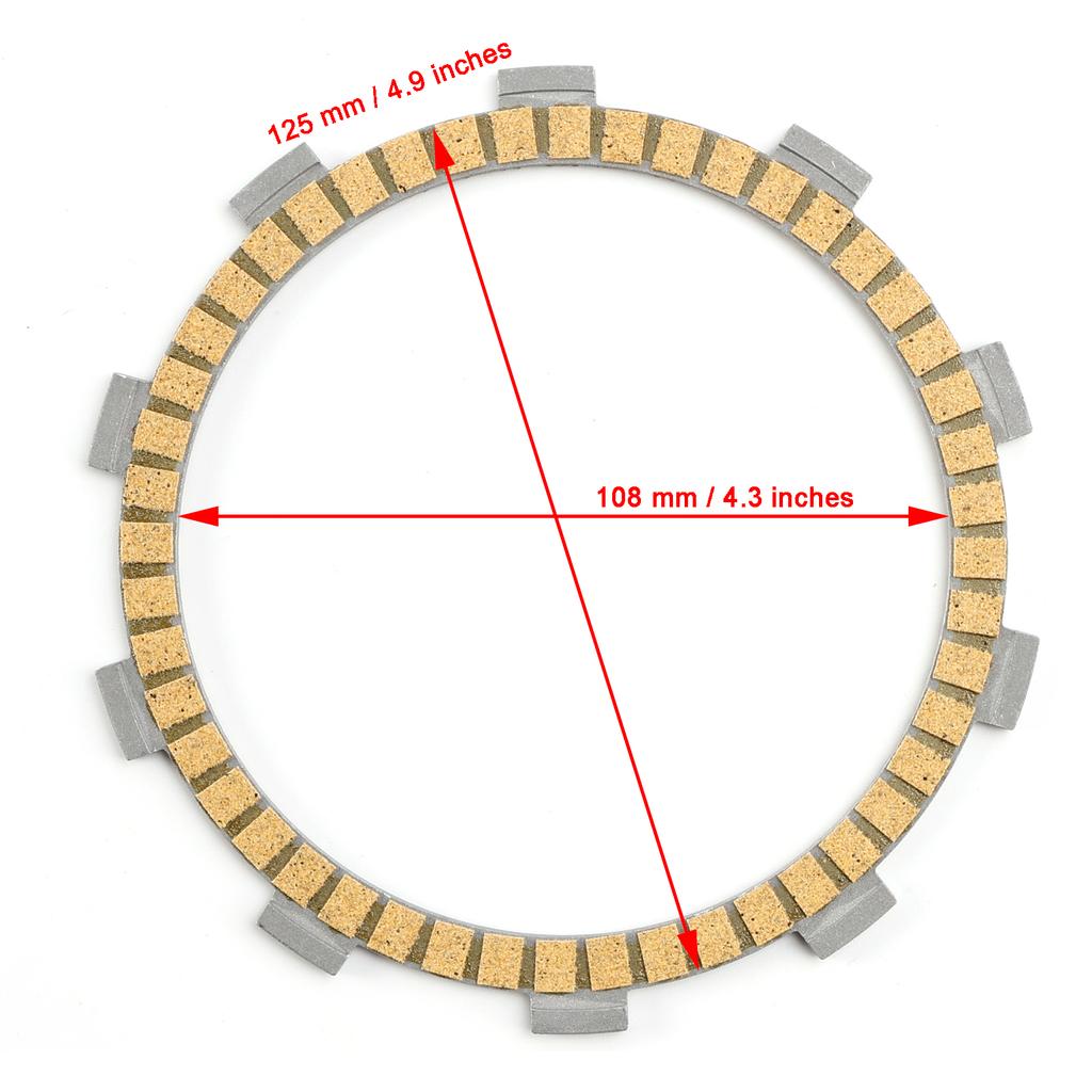 Clutch Friction Plate Kit for Kawasaki EX400 Ninja 400 2018-2024 13088-0593