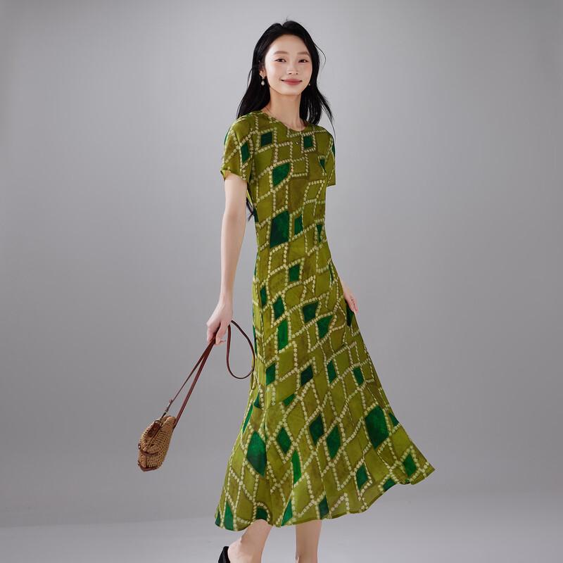 SOFSIL Women's 100% Mulberry Silk Print Dress