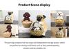 Resin Dog Figurine Basket - Home Decoration Ornament (Poodle, Myna, Bulldog)