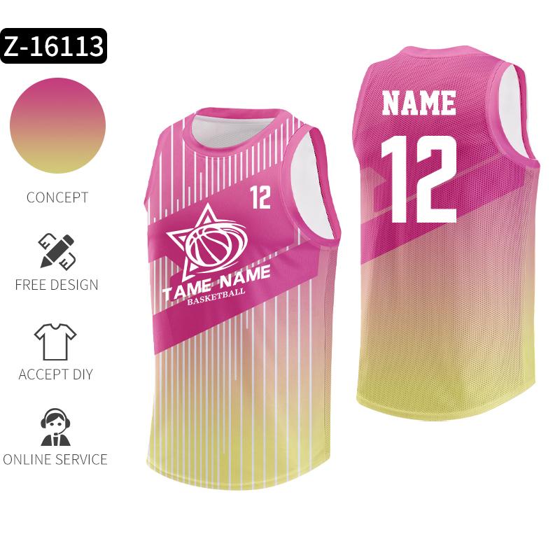 Custom Training Sports Basketball Uniforms Mens Basketball Jersey And Shorts Printed Name Number Adults Basketball Shirt Z-16197