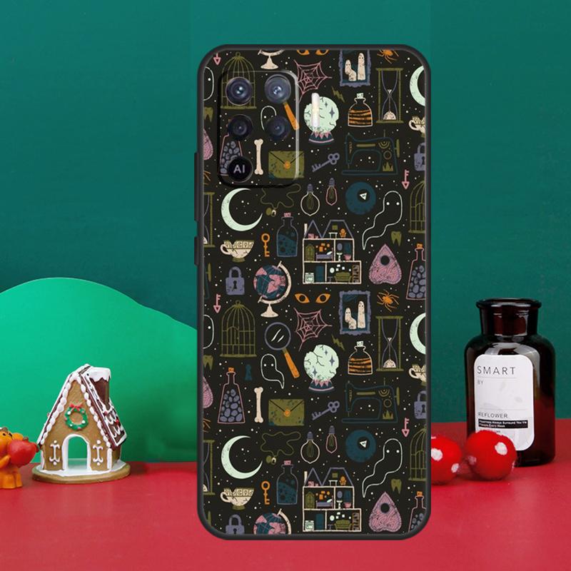 Witch Aesthetic Art For OPPO A79 A74 A94 A58 A78 A98 A5 A9 A53 A52 A72 A15 A17 A77 A16 A76 A96 A57S A54S Case