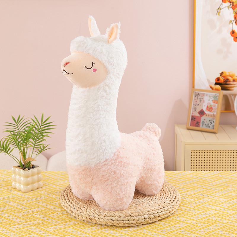 Cute Llama Plush Toy For Kids Birthday Gift Soft Pp Cotton Stuffed Animal Pillow Decor