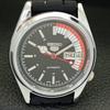REFURBISHED SEIKO 5 AUTOMATIC 6309A VINTAGE JAPAN MENS BLACK WATCH a441131-4 Sk-a441131