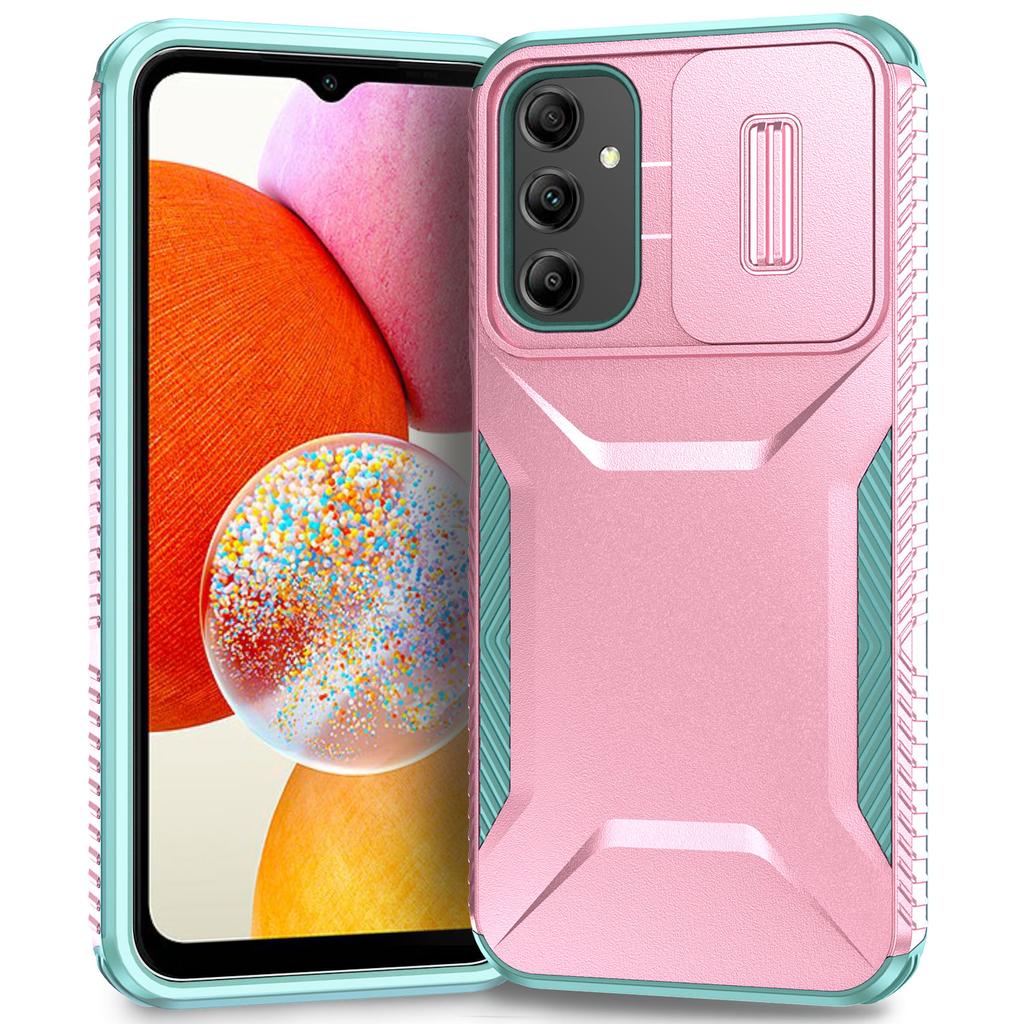 For Samsung Galaxy A14 5G Case Shockproof TPU+PC Phone Cover with Camera Lid