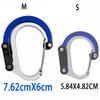 Multi Functional Aluminum Carabiner Mountaineering Buckle Quick Buckle for Outdoor Climbing Camping Climbing Clips Set