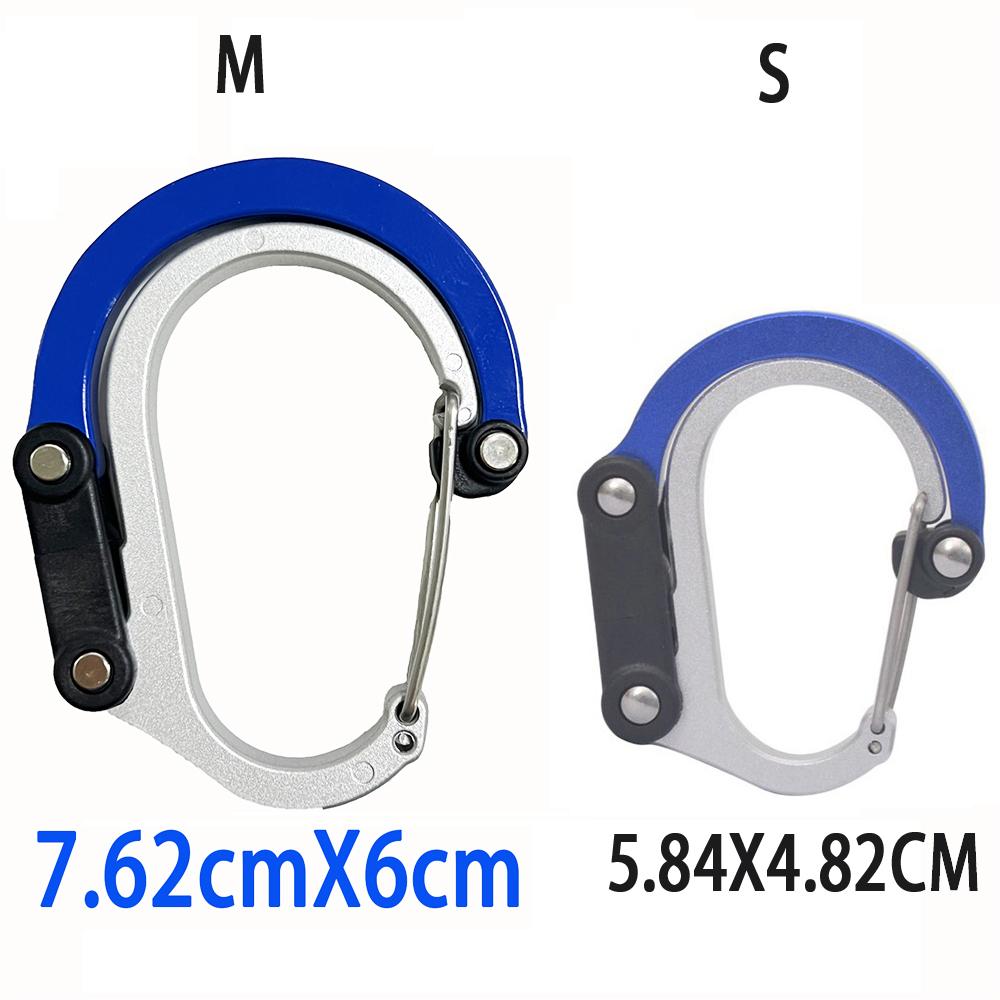 

Multi Functional Aluminum Carabiner Mountaineering Buckle Quick Buckle for Outdoor Climbing Camping Climbing Clips Set