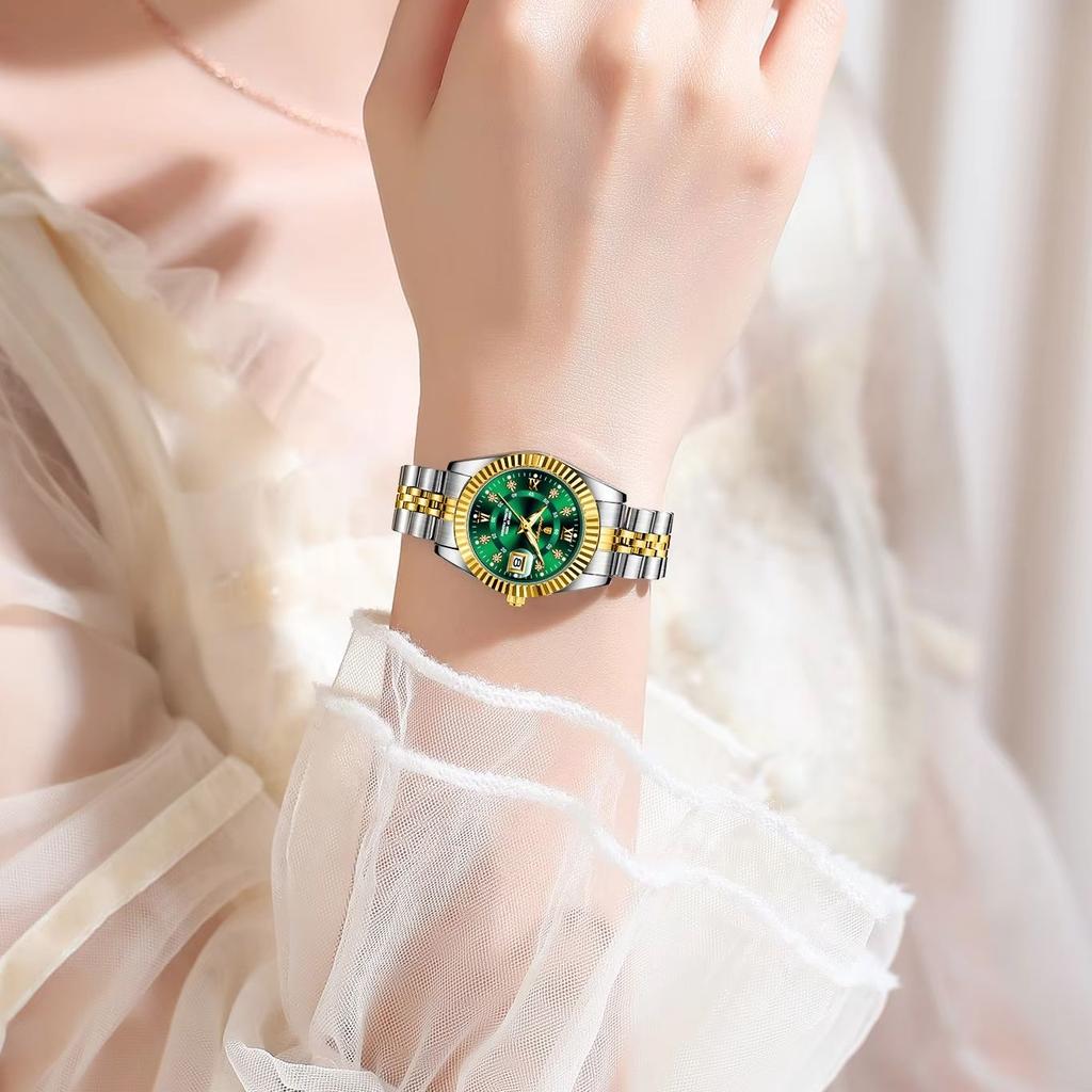 POEDAGAR Business Quartz Ladies Wristwatch Waterproof Luminous Date Elegant Women Watch Stainless Steel Fashion Women's Watches