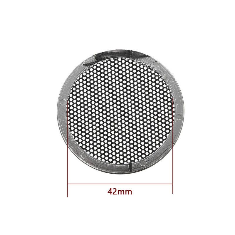 2Pcs Universal Auto Audio Dust Cover Car Speaker Grill Protective Cover Car Speaker Decorative Circle Car Electronic Accessories