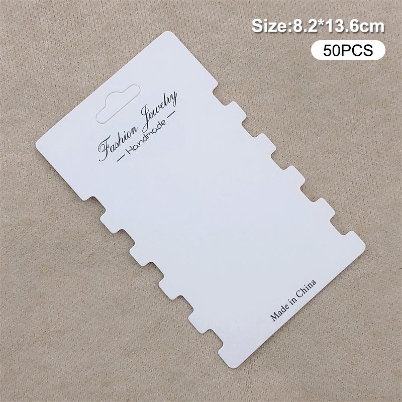 

50 шт. Карты для демонстрации колец для волос, картонные аксессуары для волос, упаковка, бирка, карточка, обруч для волос, заколки для волос, бирки для розничной продажи, этикетка