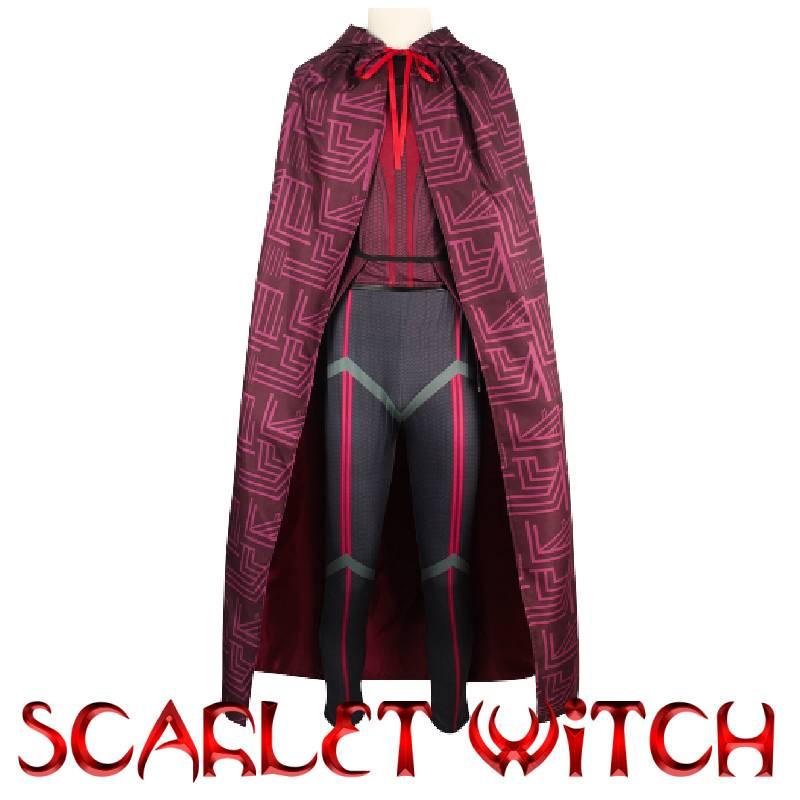 Wyróżnij się z tłumu dzięki zestawowi kostiumów cosplay Wanda Vision Szkarłatna Wiedźma