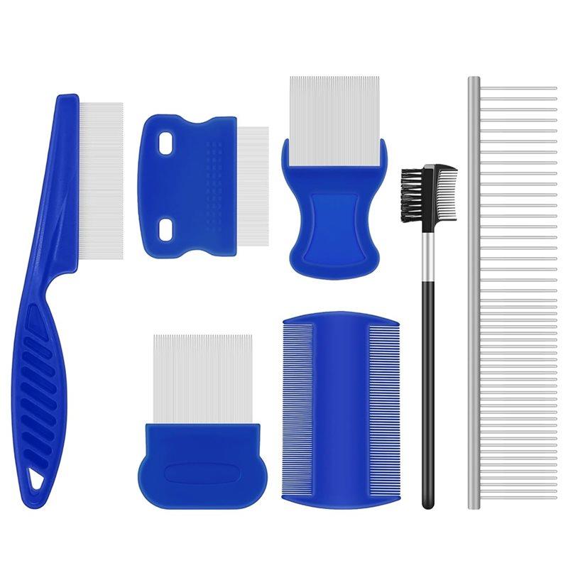 

CYCLI-Flea And Tick Removal Tool, Grooming Comb For Cats And Dogs, Double-Sided Design With Fine-Wide Teeth& Tear Stain Reducer