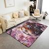 Japanese Ukiyo-e Tiger & Ocean Wave Print Area Rug, Bold Non-Slip Floor Mat for Living Room Bedroom Home Decor Carpet