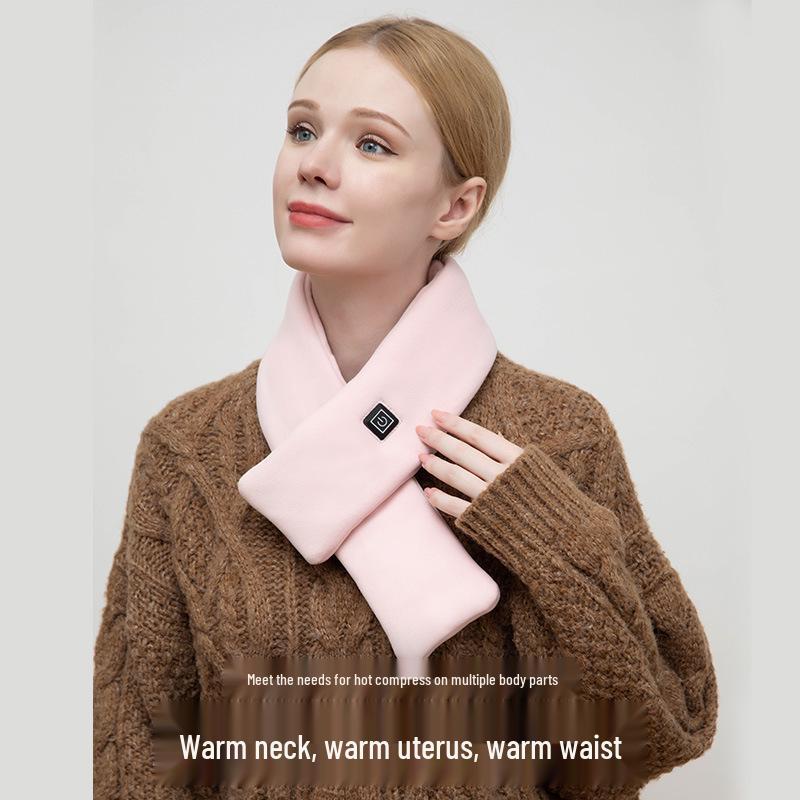 Unisex Winter Heated Scarf & Shoulder Pad - Smart Charging Neck Warmer