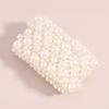 Elegant Geometric Minimalist Bracelet Multi Row Elastic Wide Pearl Creative Internet Celebrity Fashion Bracelet For Women