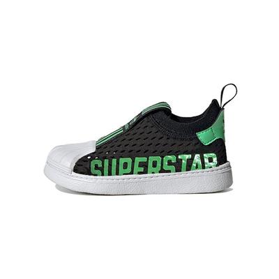 Originals Superstar 360 2.0 Casual Low-Top Sneakers Baby Sneakers Black White Green HQ4056