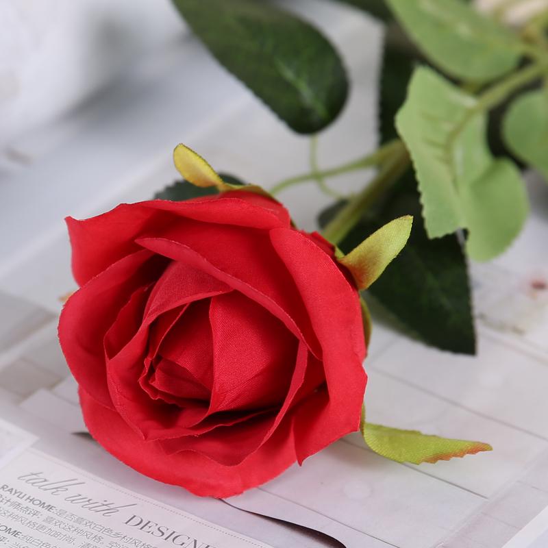 Одинарный искусственный букет из гортензии и розы для гостиной и обеденного стола