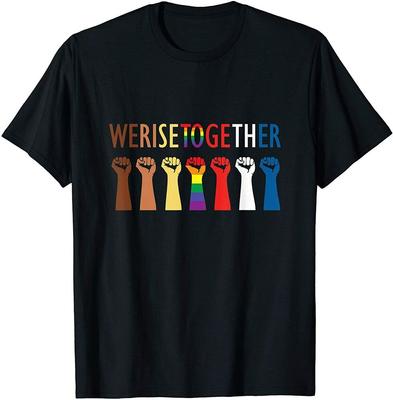 We Rise Together E Social Justice Unisex T-Shirt