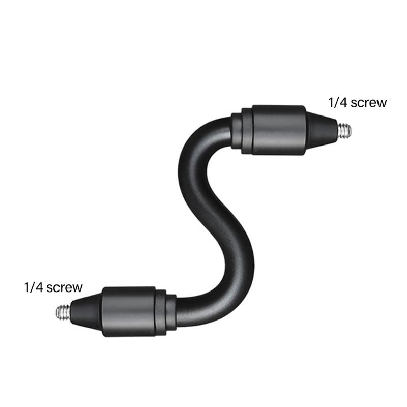 Universal 1/4 Inches Male To Male Flexible Screw Adapters Rod For DSLR Action Cameras Light Stands Phone Mounts