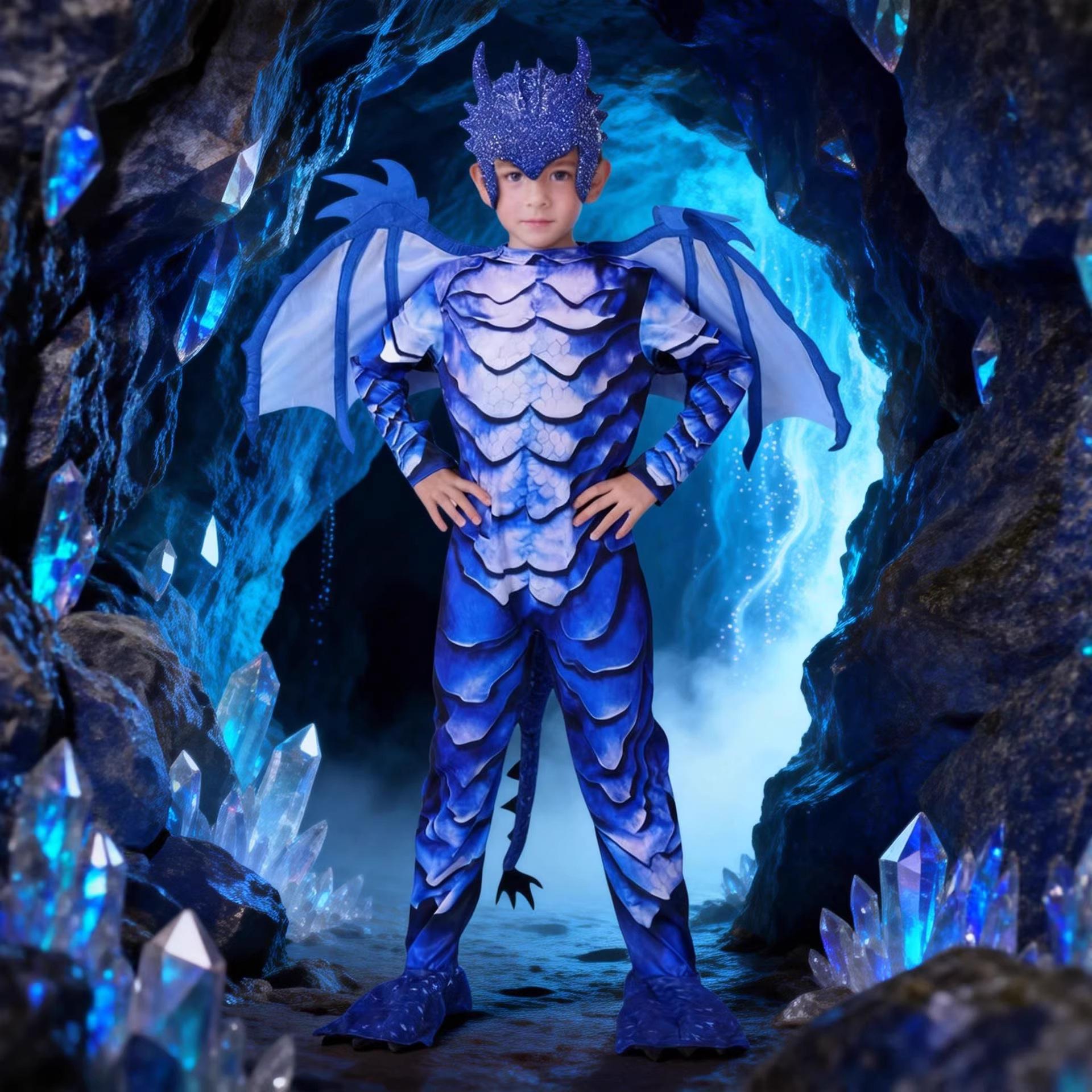 Костюм-набор для детского косплей-фестиваля «Рыцарь Дракона» 130 cm