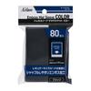 Aclass Rough Matte Black Trading Card Sleeves 80 Count Regular Size 63 X 88 Mm Embossed Surface with Clear Film