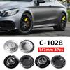 4 PZ 147mm C-1028 17028 Coprimozzo Ruota Auto Tappo Stemmi Logo Per Mercedes Benz AMG G350 G500 G63 S680 GLS600 Accessori