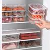 1pc Fridge Storage Box Organizer Fresh Keeping Fridge Freezer Meat Vegetables Fruits Sealed Box Container Heatable