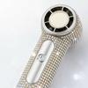 Strong Wind Rhinestone Handheld Fan Digital Display Mini Fan Portable Electric Fan  Summer