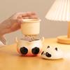 Panda Travel Tea Set: Portable Outdoor Teapot & Teacups for Camping - Elegant & Cute Design for Ladies