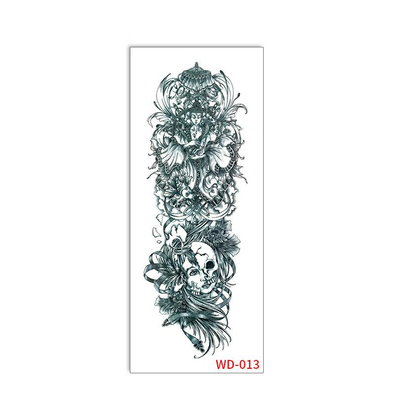 Adesivo Tatuaggio Braccio Intero Impermeabile Sudore Fiore Braccio Maschile e Femminile Braccio Tatuaggio Temporaneo Adesivo Tatuaggio