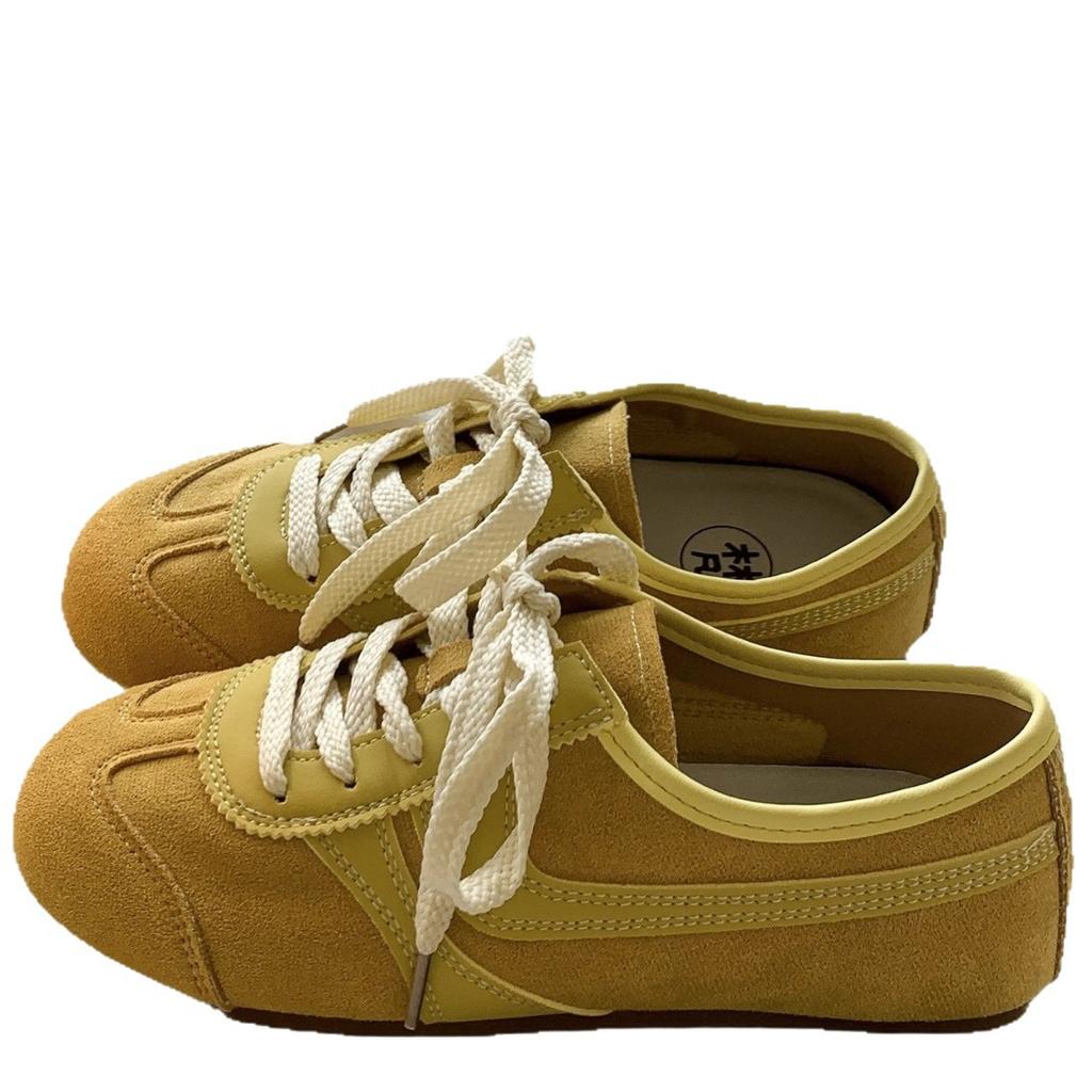 Retro deutsche Trainingsschuhe Damen 2025 neu Frühling und Herbst flachsohlige lässige Sport-Board-Schuhe vielseitige Forrest Gump Schuhe